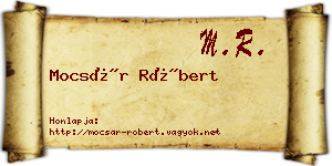 Mocsár Róbert névjegykártya